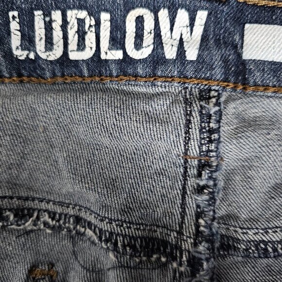 DKNY Ludlow Denim High Waist Blue Bermuda Jean Shorts - Picture 4 of 11